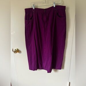 Purple Women's Skirt 18w jessica london